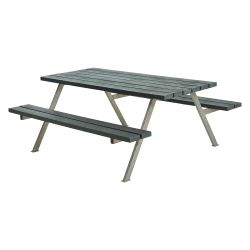 Miljvenligt bordbnkest til 6 personer uden rygln - vlg farve