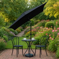 Vattentt Parasoll - 2 x 3 m - m/ Tilt + Dug har UV30+ solskydd. Modell: Cordoba