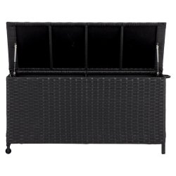 100 % vandtt hyndeboks med hjul. UV-beskyttet polyrattan. str. 133x54XH63 cm:  - vlg farve