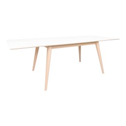 Stilrent spisebord Copenhagen med udadgende runde ben - vlg farve og strrelse