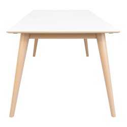 Stilrent spisebord Copenhagen med udadgende runde ben - vlg farve og strrelse