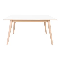 Stilrent spisebord Copenhagen med udadgende runde ben - vlg farve og strrelse