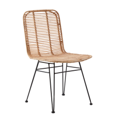 Valencia spisebordsstol i polyrattan - vlg stolens farve