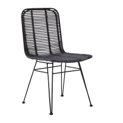 Valencia spisebordsstol i polyrattan - vlg stolens farve