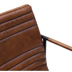 Melissa matstol med armstd - brunt lder