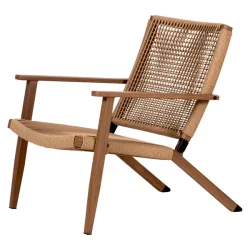 Have loungestol i aluminium og polyrattan