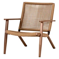 Have loungestol i aluminium og polyrattan