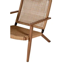 Have loungestol i aluminium og polyrattan