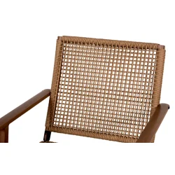 Have loungestol i aluminium og polyrattan