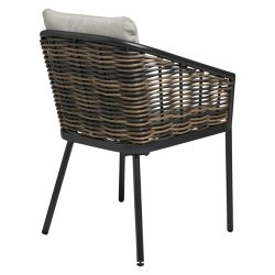 Daniella havestol i aluminium og rattan med hynder