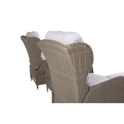 Vedligeholdelsesfrit lounge st med 2 justerbar stole inkl.  All weather Hynder - Vlg farve