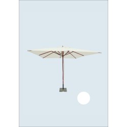 Luxparasoll fyrkantigt Str. 3x3M. Vlj frg - Vattentt + Dug har UV30+ solskydd. Modell: Milano