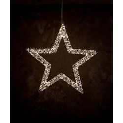 Esther LED stjerneophng - Udendrs/indendrs brug - Timerfunktion - 10 m ledning - Vlg strrelse!
