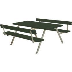 Stort bordbnkest med rygln 6 personer - vlg farve! 