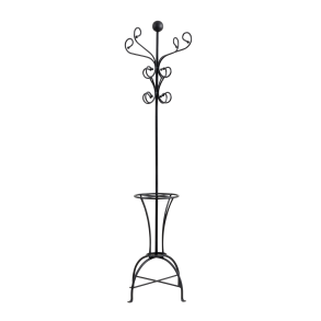Elegant stumtjener i sort metal 
