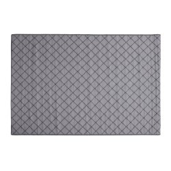 Genbrugs plasttppe 180 x 265 cm - gr/sort. MODERNE PLASTTPPE TIL DIN UDENDRS INDRETNING!!