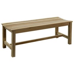 Vaskebnk uden ryg i teaktr til to personer - H45x90x35 cm