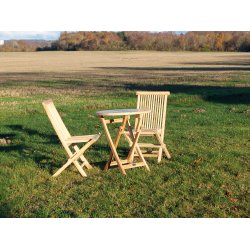 Mondena Teak Cafest med 2 klapstole 