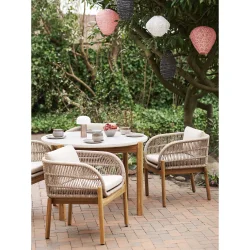 Josefina Spisebord str.  120 cm til 4 -6 pers. lavet med Terrazzo bordplade. MODERNE SPISEBORD 