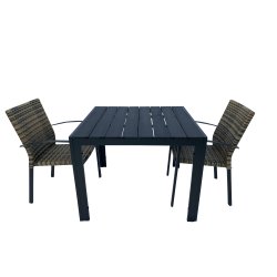 Vedligeholdelsesfrit terrasse/cafest - vlg stolens farve