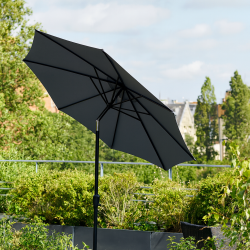 Parasol med krank og tilt str.  3 M.  - Model: Felix - Vlg farven p stoffet