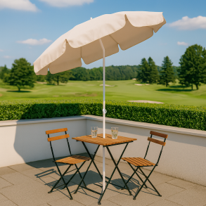 Vandafvisende Altanparasol m/ Tilt - : 180 cm - vlg farve