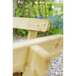 Bnkest med rygln i nletr til 8 personer - 118x118