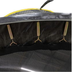 Brnetrampolin med beskyttelsesnet. PERFEKT TIL BRNENES LEG I HAVEN!!