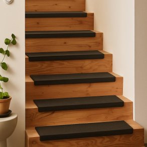 Manchester Drmtte til trappe - 25 x 75 cm - Beskytter trappen mod std og skrammer. 