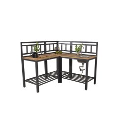 Udendrs kkken hjrnemodul fremstillet i aluminium og teaktr - Model: Mexico