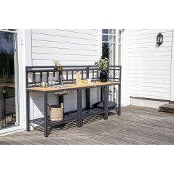 Udekkken af 3 moduler - inklusiv hndvask og plads til opbevaring under bordpladen - Model: Mexico