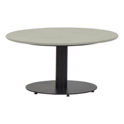 Rundt vedligeholdelsesfrit havebord med sten look bordplade - vlg strrelse Model: Hector