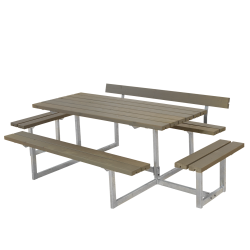 Bordbnkest i nletr til 8 personer med et rygln - vlg farve