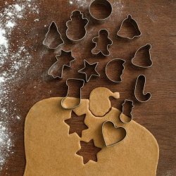 Udstiksforme med julemotiv - St med 15 stk. 