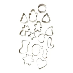 Udstiksforme med julemotiv - St med 15 stk. 