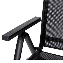 Liva havestol 6 positioner vedligeholdelsesfri aluminium og textilen