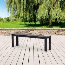 Naja haveb�nk i sort fra Schou. MODERNE HAVEB�NK TIL ENHVER INDEN- OG UDEND�RS INDRETNING!! Model: outfit