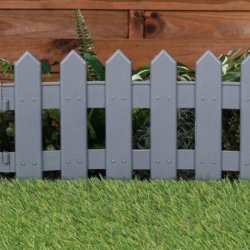 Elegant bedhegn str.: L40 x H20 cm. UV-bestandig plast i antracit eller hvid. 24 stk. = 9,6 meter.