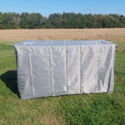 Vandtt overtrk til hyndeboks - 175x80x100cm. Grt