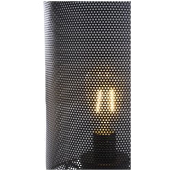 Vilja Batteridrevet LED-lampe med sort metal net 