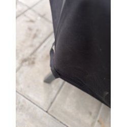 100% Vandtt overtrk sort til bord + 4-6 stole i UV-beskyttet polyester - 155x120x84 cm