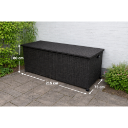 Louise kuddbox f�r solvagnsdynor i UV-skyddad polyrotting med hjul. V�lj en f�rg!