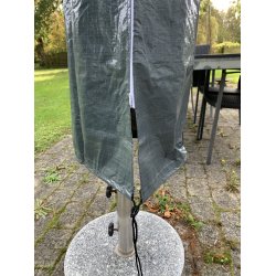 Vandtt overtrk til firkantede 3x3m. og runde  3,0-4,0 m. parasoller. lngde 230 cm. 