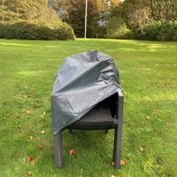 100% vandt�t cover til havestole i gr� - 68x68x105 cm - Passer til 4 stole 