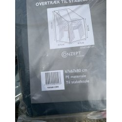 100% Vandtt overtrk til 4 stabelstole - g levetiden p dine havestole