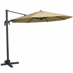 Bilbao lux H�ngparasoll �: 3,5 med tilt och roterande fot mot l�gt h�ngande sol. 100% vattent�t