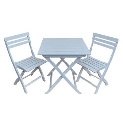 Vitm�lat caf�set f�r tv� personer i maghoni tr�