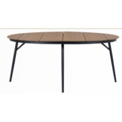 Vedligeholdelsesfrit havembelst med t moderne Dan havebord og 8 x Asta havestole!