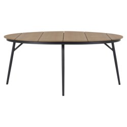 Vedligeholdelsesfrit havembelst med t moderne Dan havebord og 8 x Asta havestole!