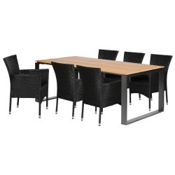 Martinus terrassest til 6 personer - UV-beskyttet polyrattan